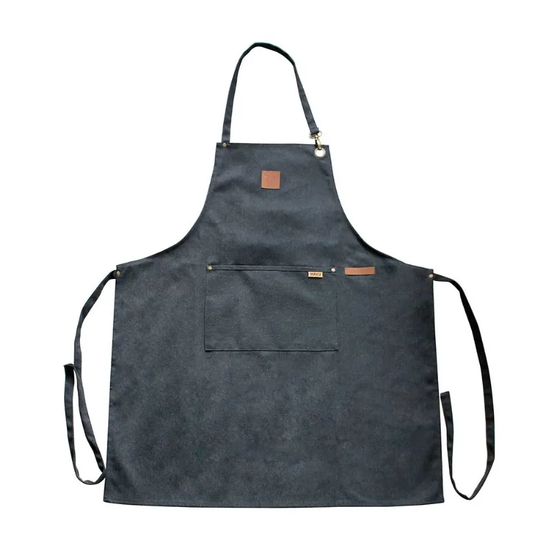 Delantal de Parrilla Wayu BBQ Gris Algodón/Poliéster