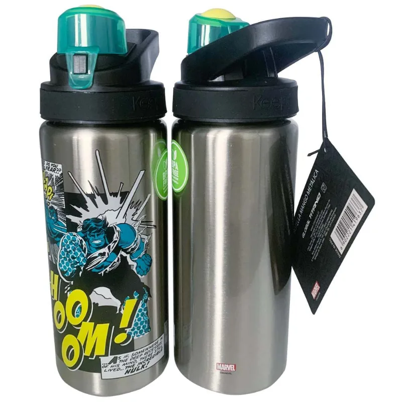 Botella DISNEY C/Mango 600ml Plomo (Modelos Aleatorios)