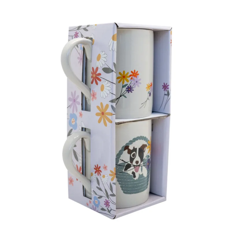 Set de Tazones Duo KEEP 330ml Pet Flower 2pzas