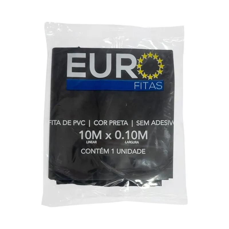 Fita Pvc Preta 10m Premium Refrigeração E Ar Split Euro Film