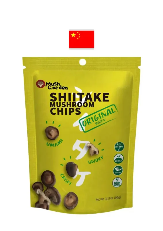 MS CHIPS SHITAKE ORIGINAL 90g - Shitake chips sabor original. Origem: China