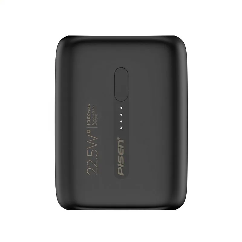 Power Bank 10000mah Pisen Porta Usb C/a Máx 22.5w Preta