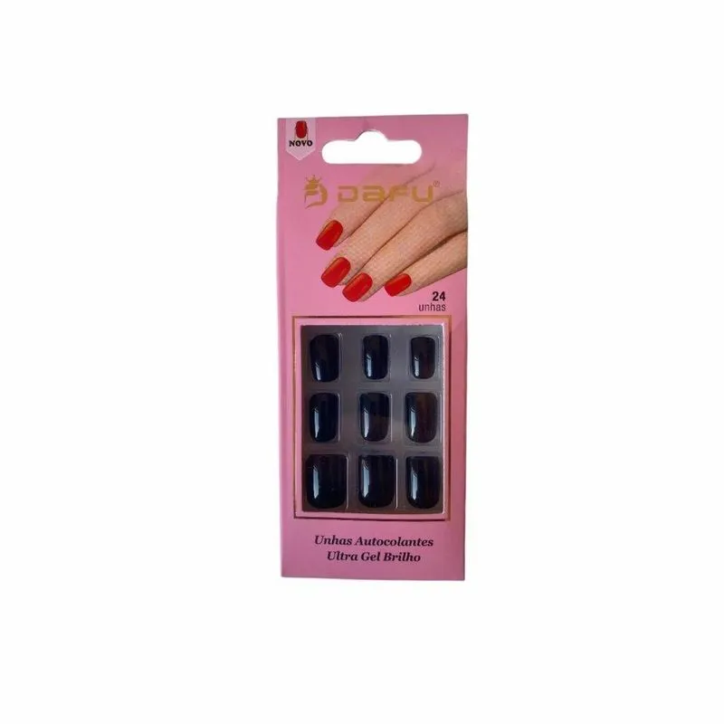 Unhas Postiças Dafu Autocolantes Com 24 Df-up067003-01