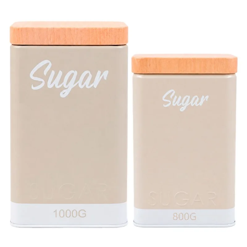 Kit Lata 2 Peças 1000g/ 800g em Metal Livon