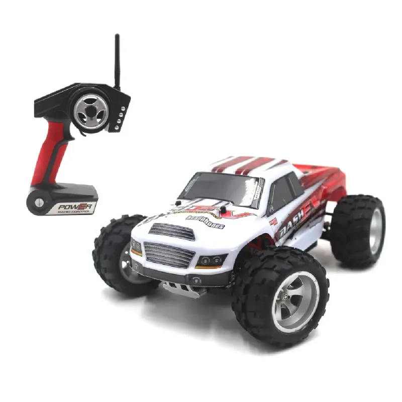 Carro De Controle Monster Truck 4x4 70km/h 1/18th - WL Toys