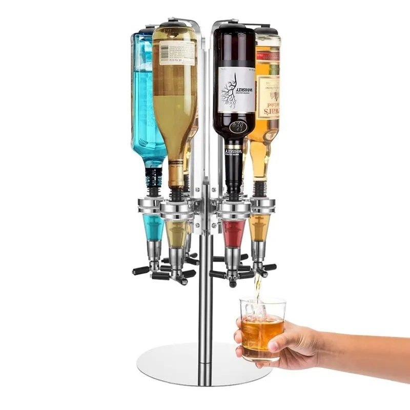 Dispenser Dosador Giratório Porta Bebidas 6 Garrafas Bar