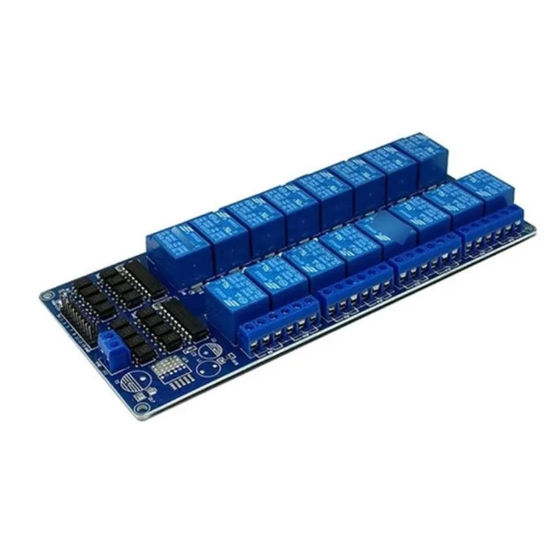 Módulo Relé De 16 Canais 12v 10a Com Optoacoplador Arduino