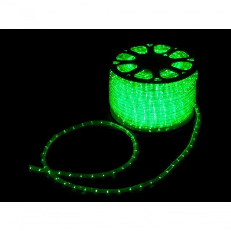 Mangueira Led Alto Brilho Decoração Natal 3000 Leds 13mm Verde