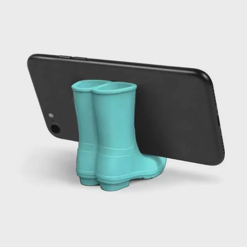 Suporte Para Celular Bota Silicone Imperadora Azul
