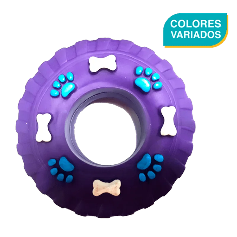 Juguete para Perro Llanta con Pito Colores Variados 1 und