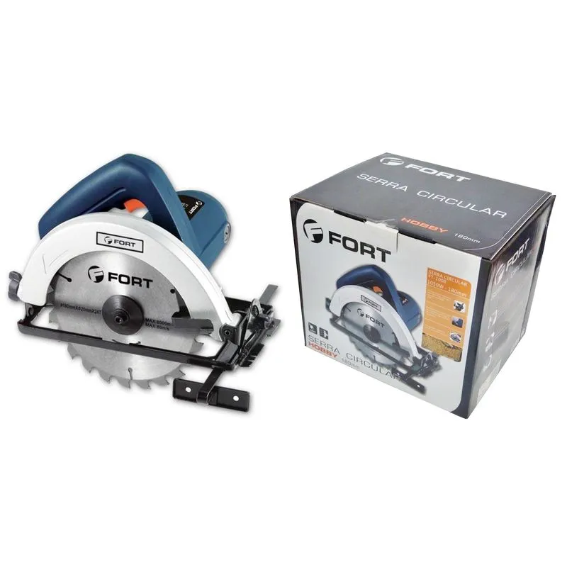 Serra Circular 180mm 1050w 6000 Rpm 127v Fort Ft-1008