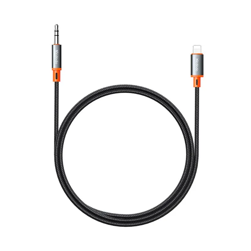 Cable Mcdodo lightning a audio de 3.5 mm negro x 1.2 m