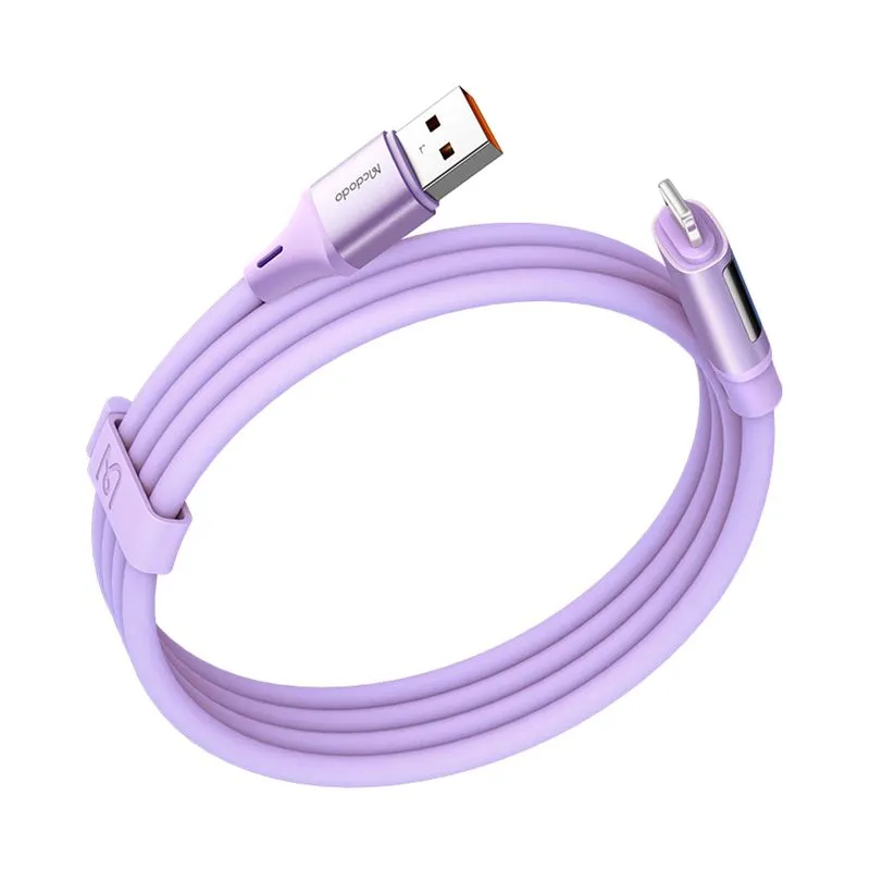 Cable de datos Mcdodo lightning de 1.2 metros, morado