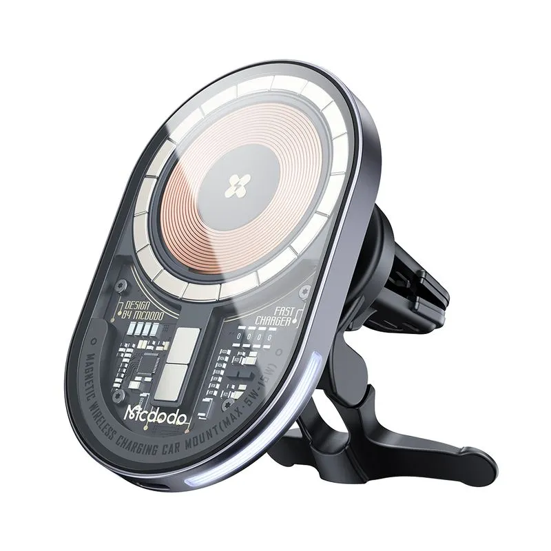 Carregador E Suporte Veicular Wireless 15w Magnetico Indução
