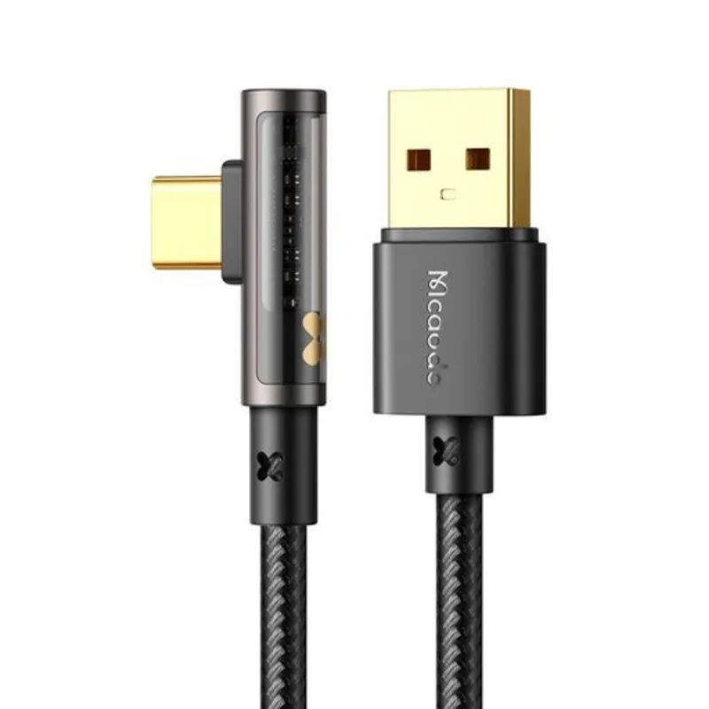 Cabo Carregador E Dados Gamer 90º 100w/6a Tipo C 1,8m
