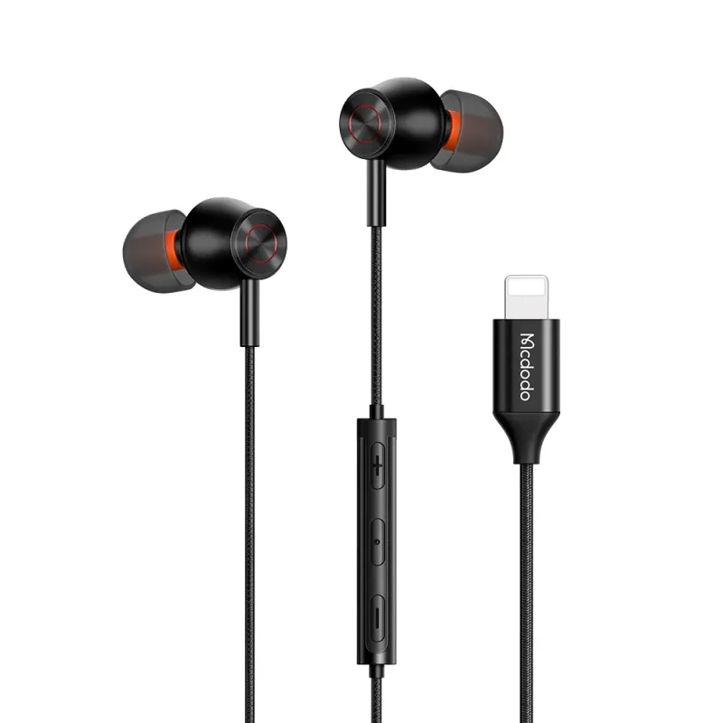 Fone de Ouvido Mcdodo Lightning com Suporte de Volume
