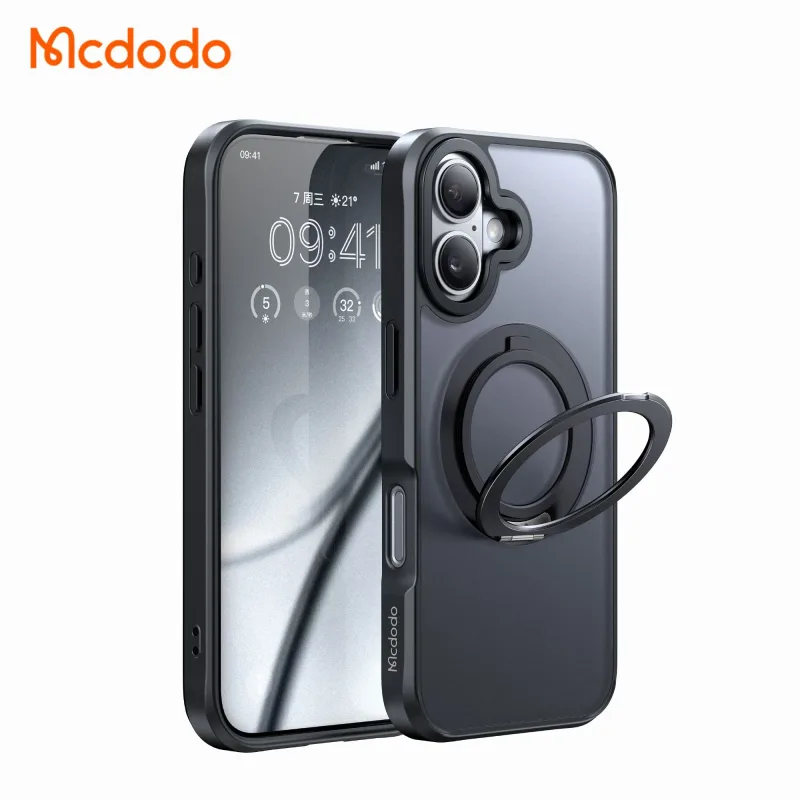 Capa Magnetica Suporte p/ iPhone 16 Preto