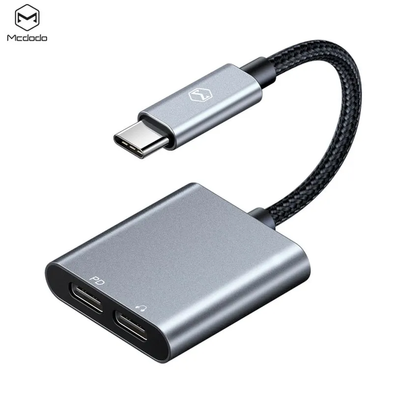 Adaptador tipo-C a tipo-C dual, plateado