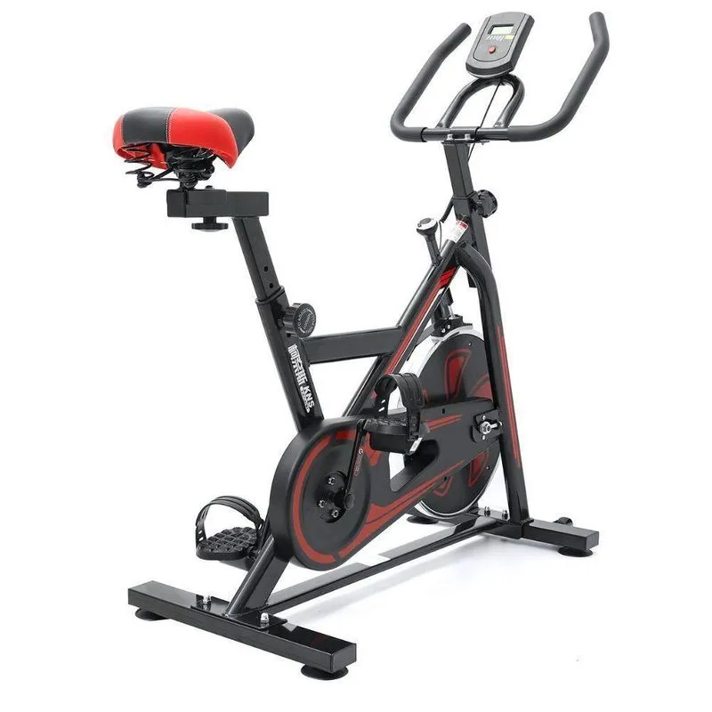 Bicicleta Spinning Bike Ergometrica Semi Profissional 120kg Ciclo Computador Digital Lcd Roda