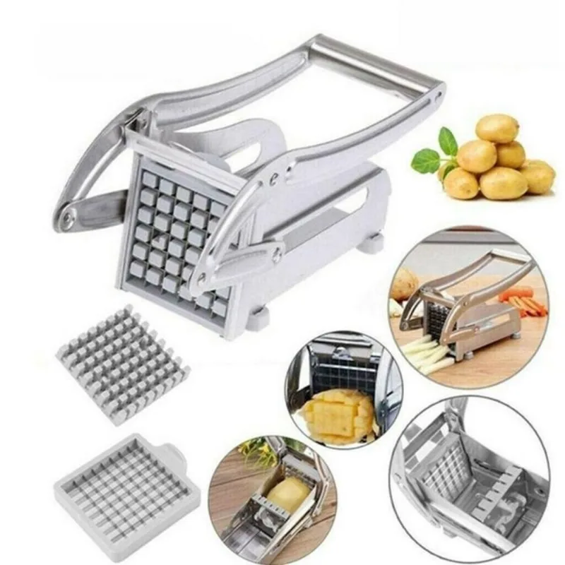 Cortador De Batata Frita Palito Legumes Em Inox Fatiador De Mesa Industrial