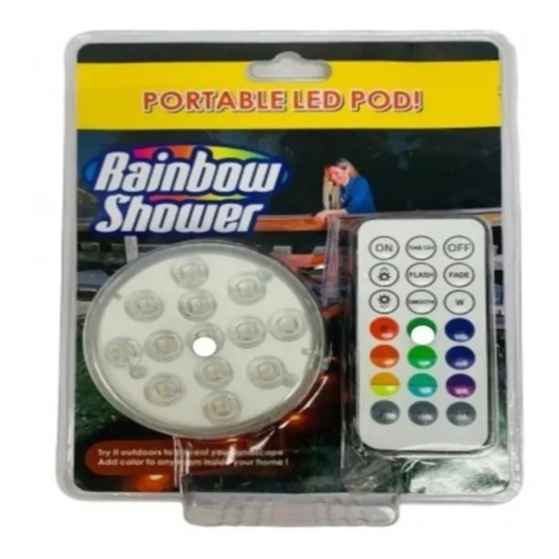 Lampada Led 16 Cores Luz A Prova De Agua Festa Decoração