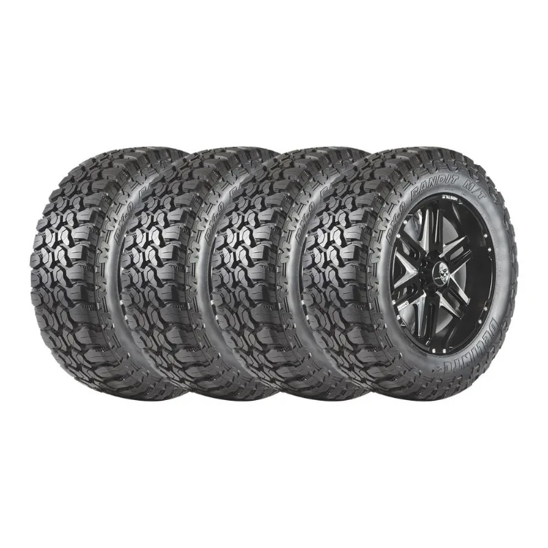 Kit 4 Pneus Delinte Aro 20 35x12.5r20 Dx-9 Bandit M/t 121q 10pr