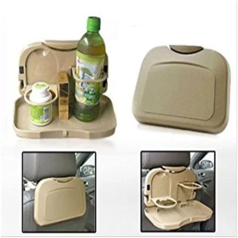 Mesa Organizador Para Carro Mesinha Porta Latas Garrafa Bandeja Viagem Lanche Uber Taxi Crianca Refeicao