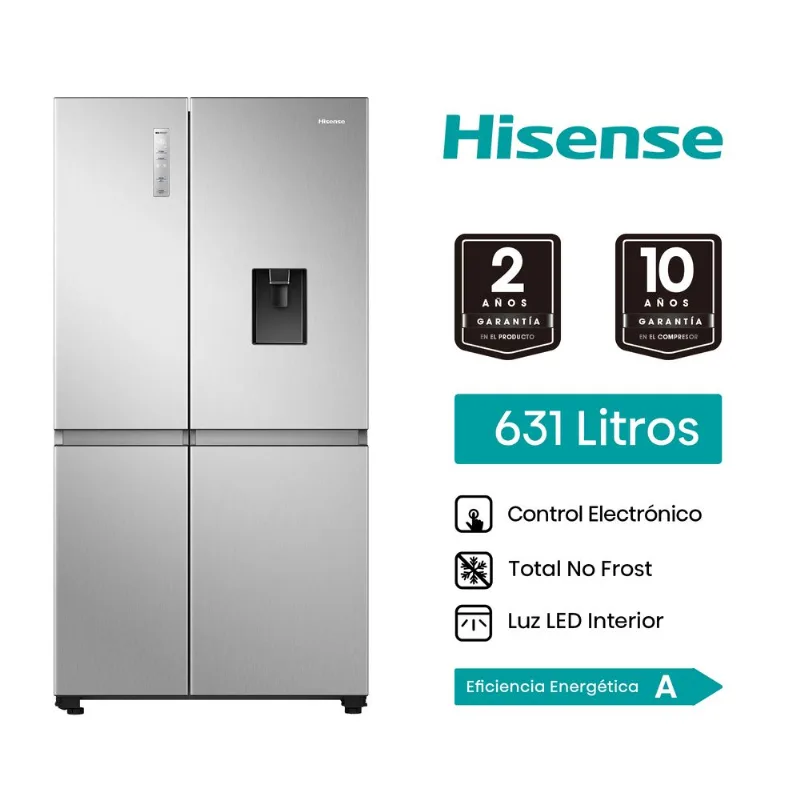 Refrigeradora HISENSE 631L No Frost RS5P668NMCA Gris