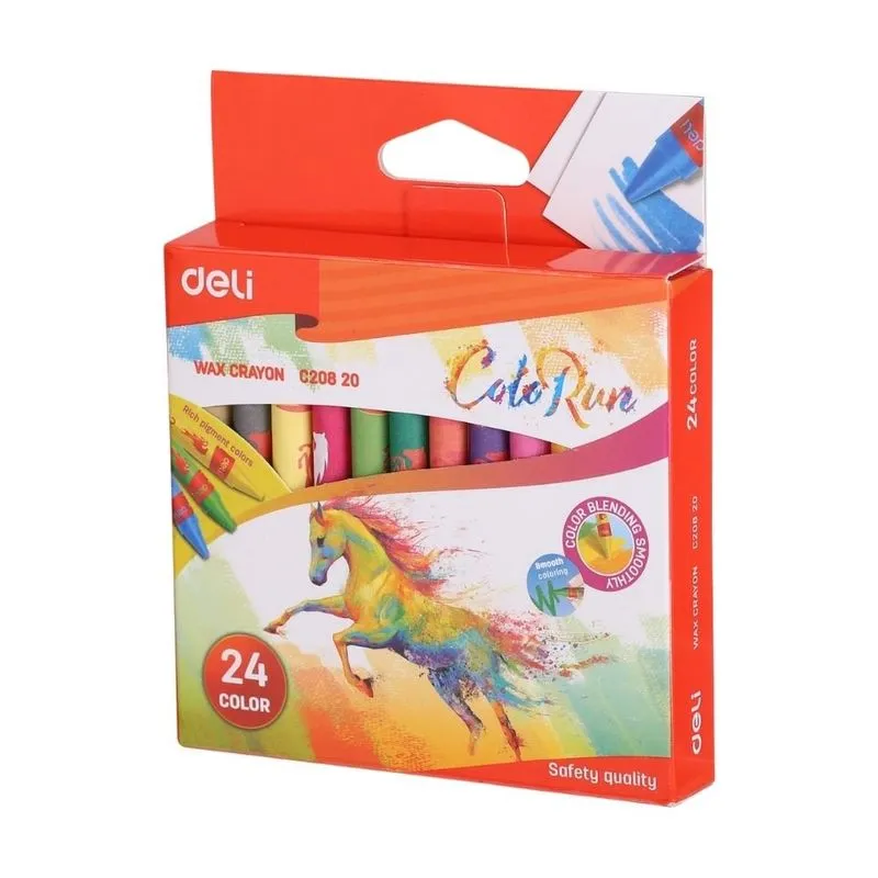 Caneta Giz Deli Cores 24 Cores 3351 (MP)