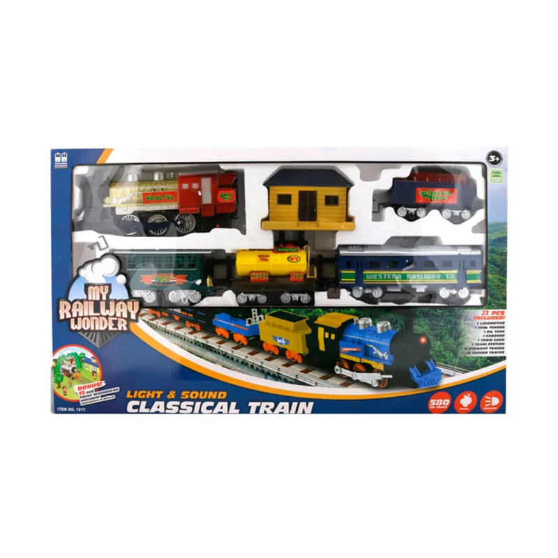 Pista Tren C/vag¢n 580cm - 23pzs Pista Tren C/vagón 580cm - 23pzs