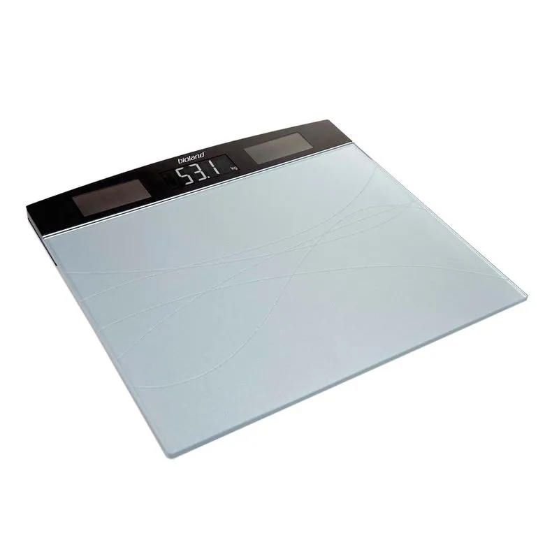 Balança Solar Bioland EB9602 Suporta até 150Kg Preta e Prata