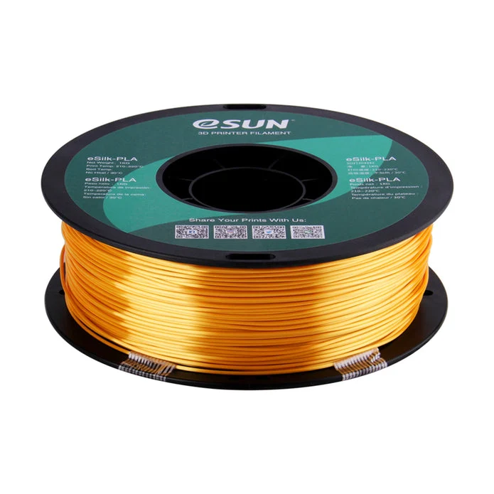 eSun Silk PLA 3D Print Filament 1.75mm 1kg - Gold Cubic Technology