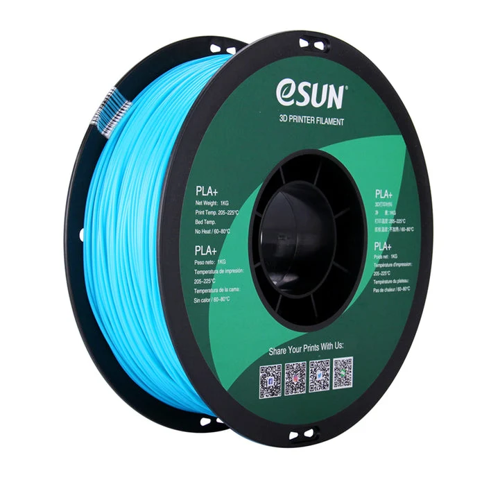 eSUN PLA+ HS High Speed 3D Print Filament 1.75mm 1kg - Light Blue Cubic Technology
