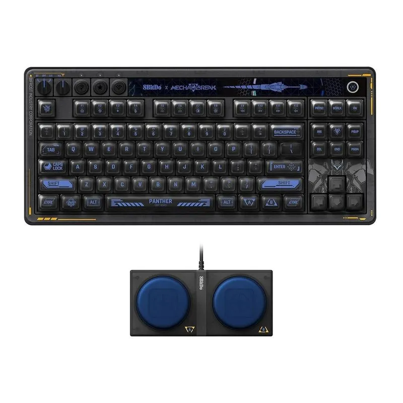 Teclado Mecânico 8BitDo - Retro 87 MechaBREAK (Bluetooth/2.4G/USB-C) - 85HD02