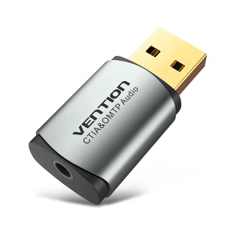 Adaptador Usb Para P3 Fone E Microfone Vention Placa De Som