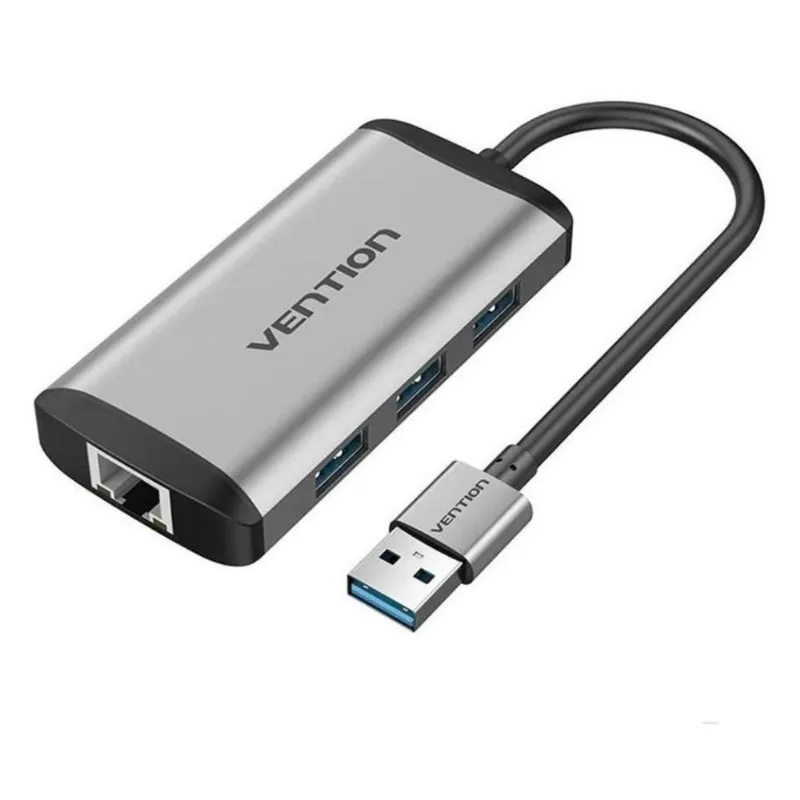 Vention Usb3.0 Para Usb3.0 X 3 Rj45 Gigabit Ethernet Hub