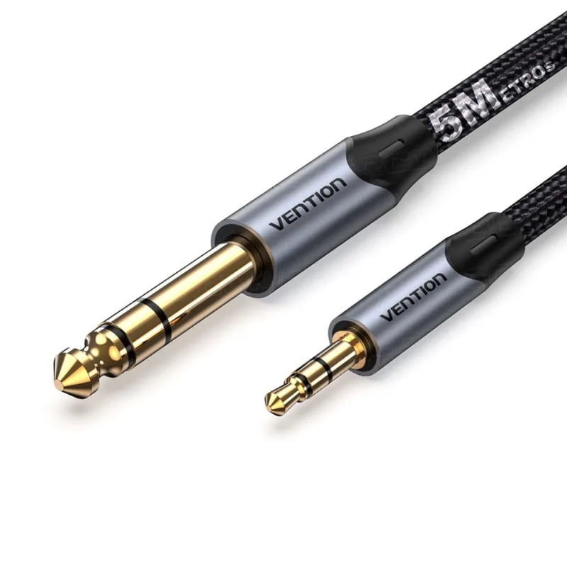 Cabo P2 X P10 Estéreo dj 5 Metros Profissional Nylon Vention