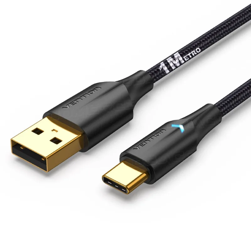Cabo Turbo 3.0a Led 1 Metro Tipo C Carregar Celular E Dados
