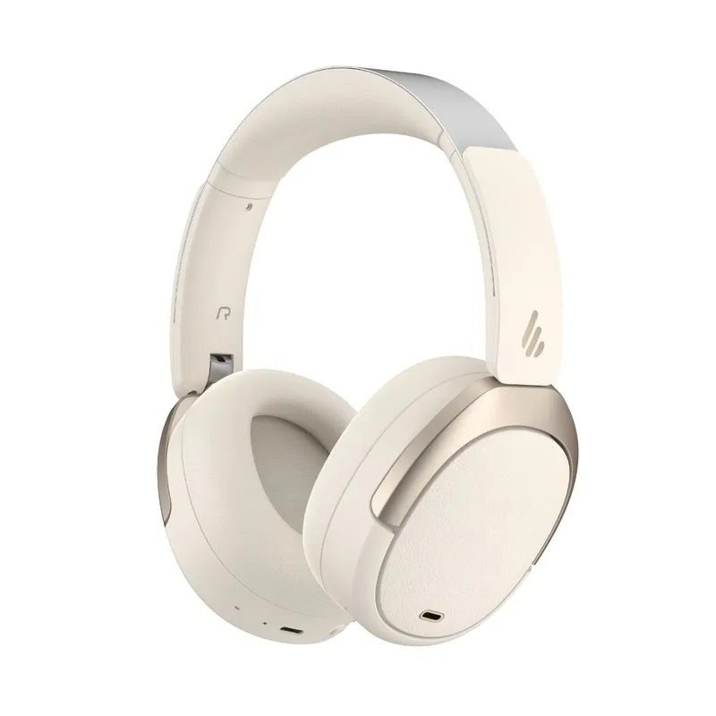 Fone W80 EDIFIER - Bateria 65h, Cancelamento de ruído Hi-Res, Bluetooth 5.4 e LDAC Branco