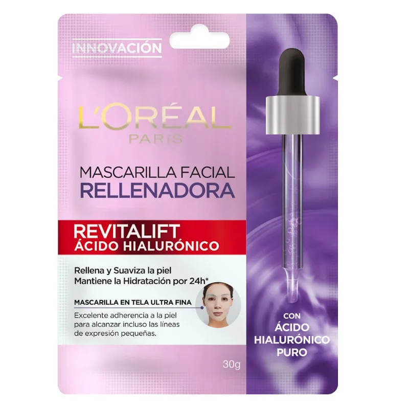 Mascarilla L'Oréal Paris Revitalift Ácido Hialulrónico