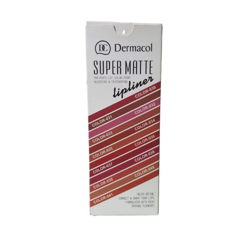 Caixa De Lapis Labial Super Matte Lipliner Dermacol 5g