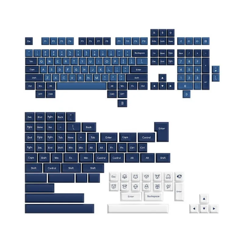 Keycaps Akko Ocean Star Abs Perfil Sal Kit Com 195