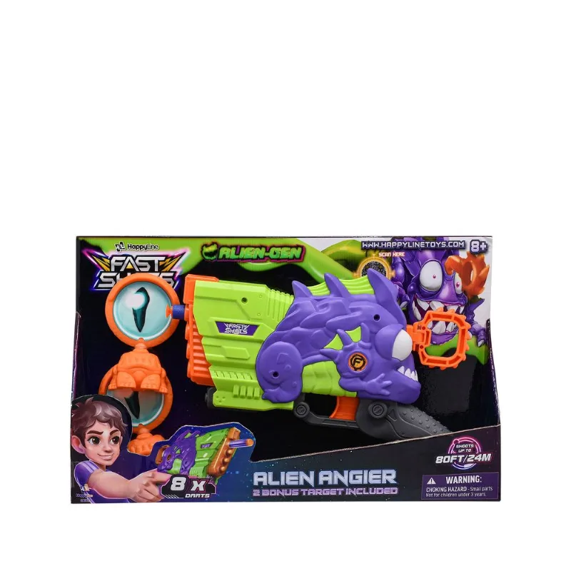 Set Lanzador Monstruo 8 dardos Espuma y 2 objetivos Fast Shots