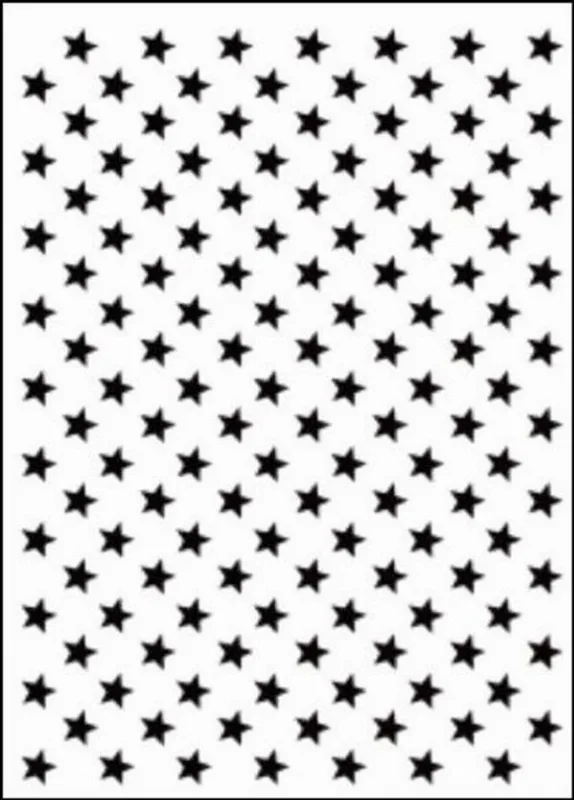 Placa De Textura Alto Relevo Embossing 18x13cm Estrelinhas