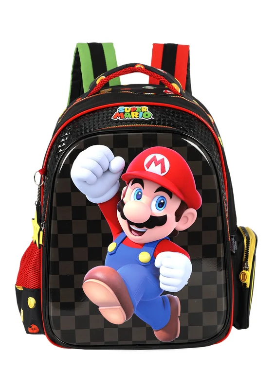Mochila de Costas Infantil Super Mario Bros By Up4you Unico / Preto