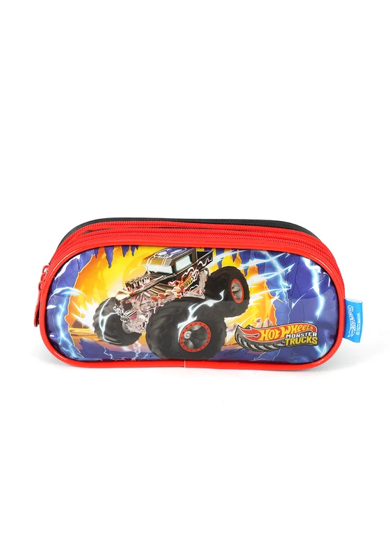 Estojo Triplo Pista Hot Wheels Up4you Unico / Preto