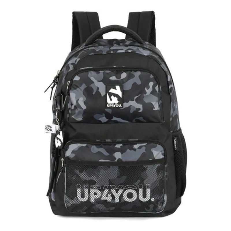 Mochila De Costas Juvenil Up4you Militar Camuflada