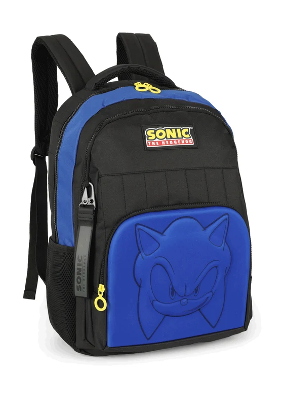 Mochila de Costas Juvenil Escolar Sonic Notebook Unico / Azul