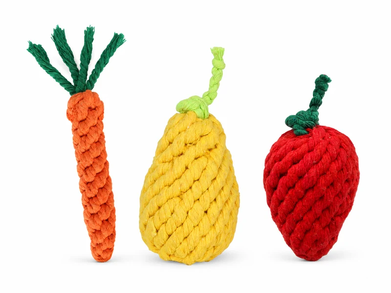 Brinquedo Pet Pequeno Kit Frutas de Pelúcia Up4you P / Estampado