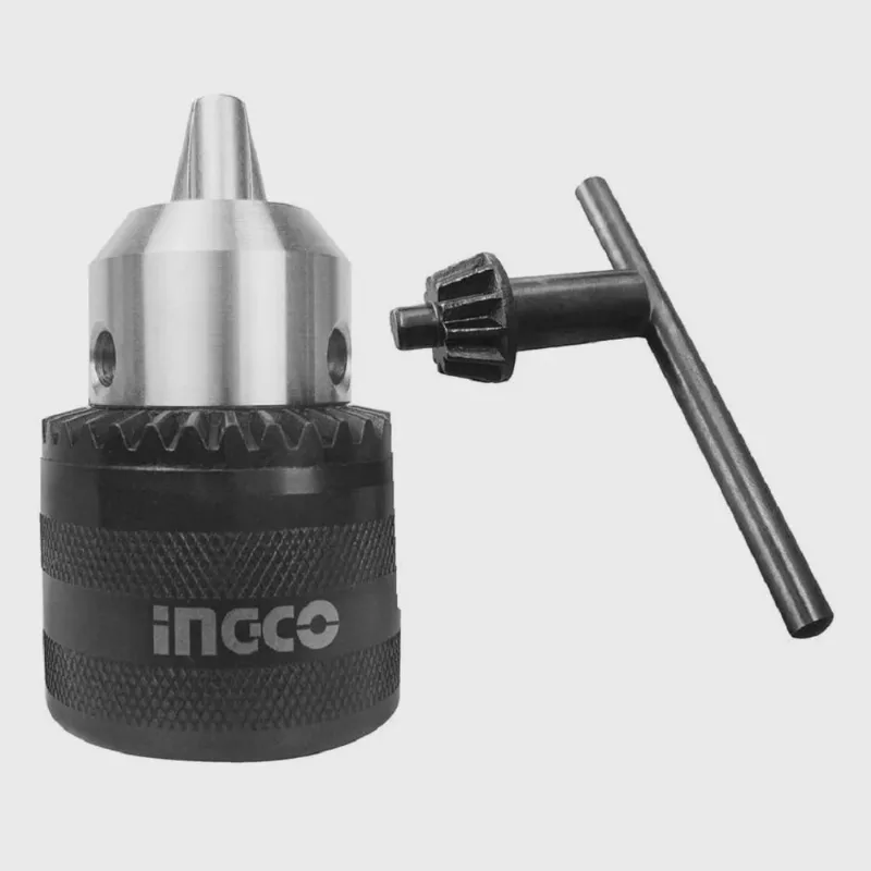 Mandril Para furadeira Rosca 1/2 Pol-13L Com Chave Ingco - KC1301
